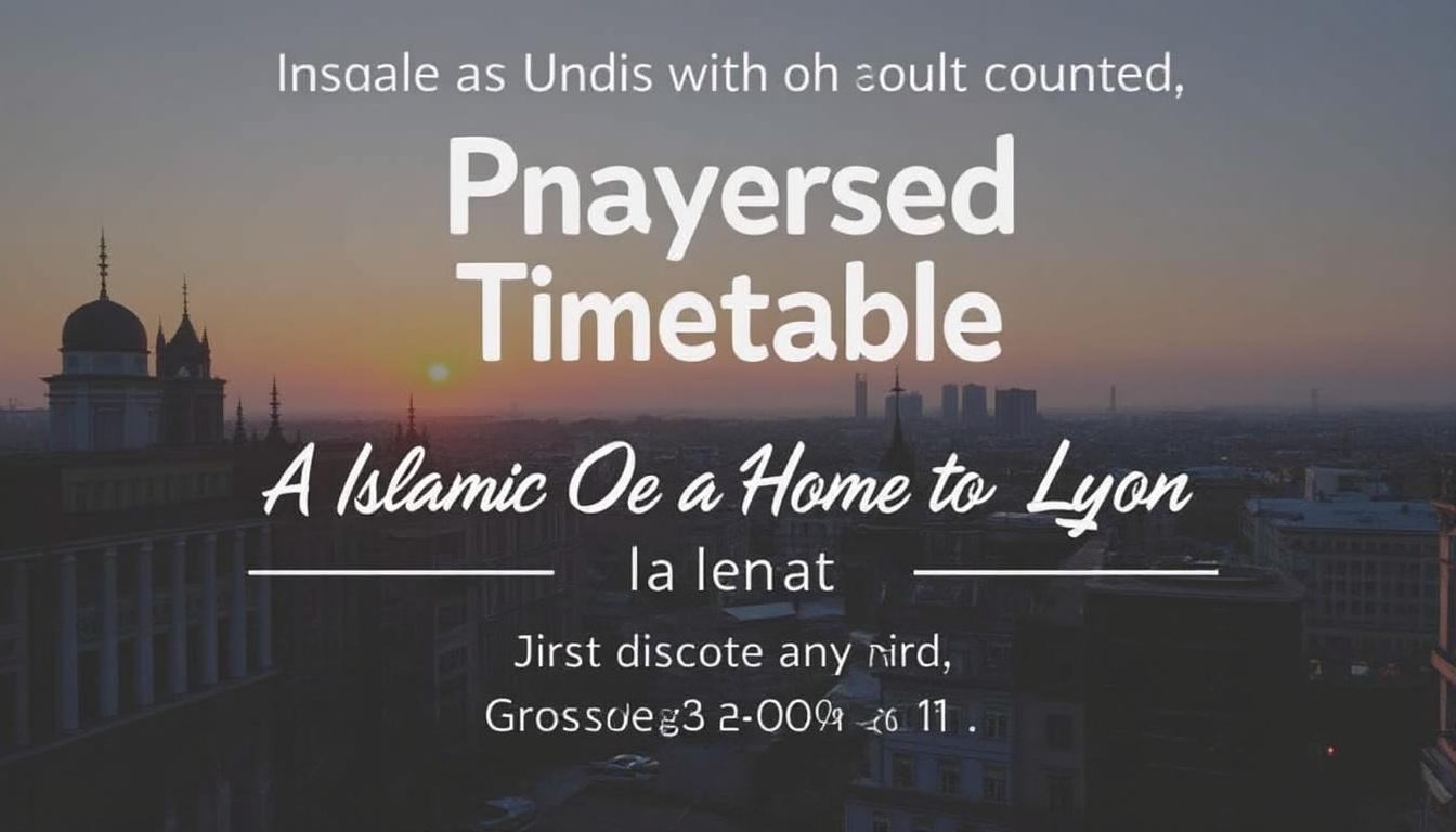 découvrez comment consulter facilement les horaires des prières à lyon en 2026 : lieux, applications et conseils pratiques pour ne jamais manquer vos moments de recueillement.