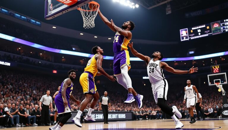 revivez les moments clés du match intense entre les lakers et les brooklyn nets à travers une timeline détaillée et captivante.