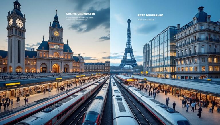 comparez les services et correspondances entre la gare de lyon et la gare montparnasse pour optimiser vos déplacements et choix de trajet à paris.